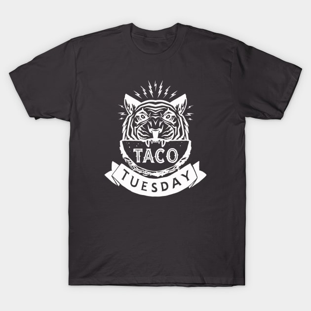 Tigers Love Taco Tuesday T-Shirt by sombreroinc